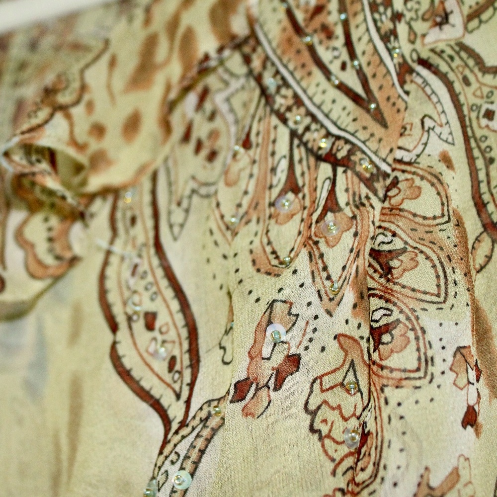 Sheer Paisley Blouse